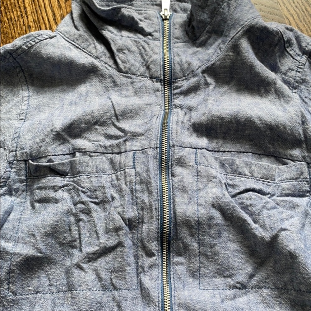 Lightweight Chambray Linen Jacket - image 3